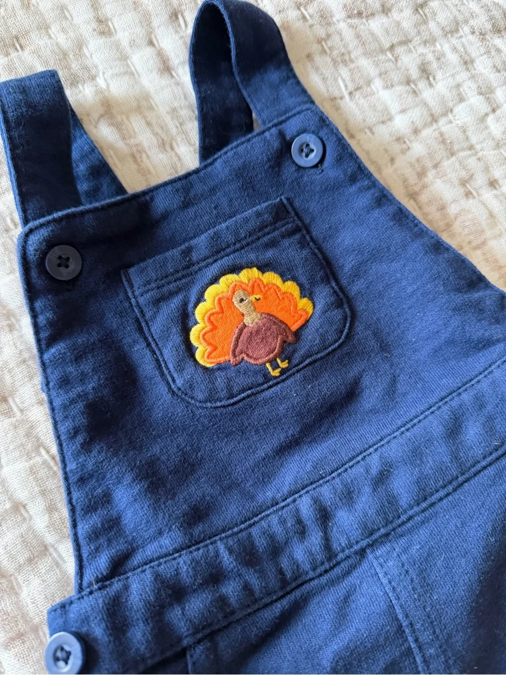 Thanksgiving Overalls Dress 12M